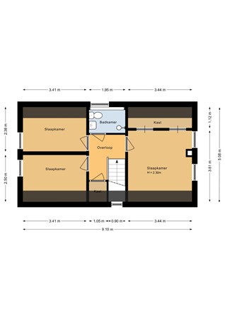 Floorplan - Zandweg 29, 4301 TA Zierikzee